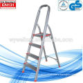 WK-AL204 4 steps high quality hot selling large platform aluminum step ladder/trolley